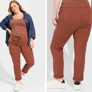 Torrid Brown Ankle Cropped Pants